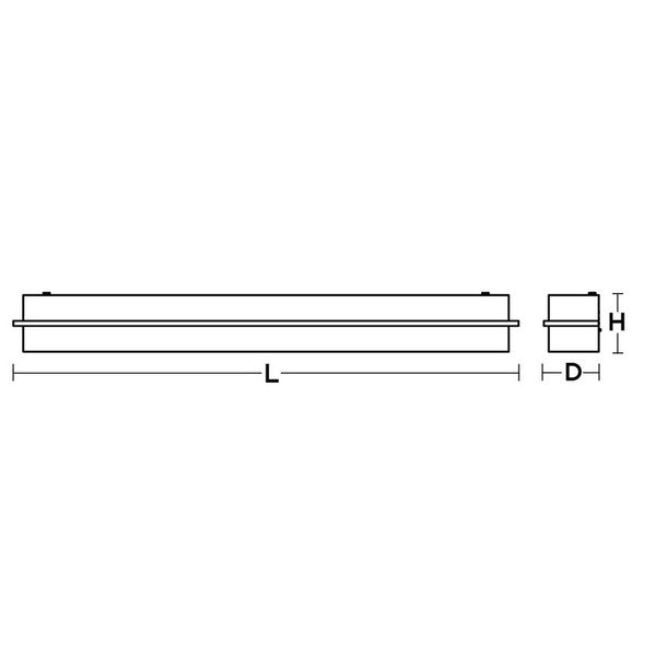 Apex - Vanity Light Fixture - 4 Ft, Material: Fabric, Acrylic
