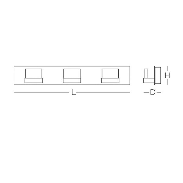 Arlo LED 3-Light Vanity, Voltage: 12V