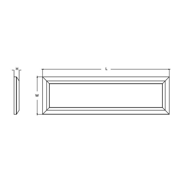 Atlas LED Rectangular Surface Mount, Lamp Type: Led
