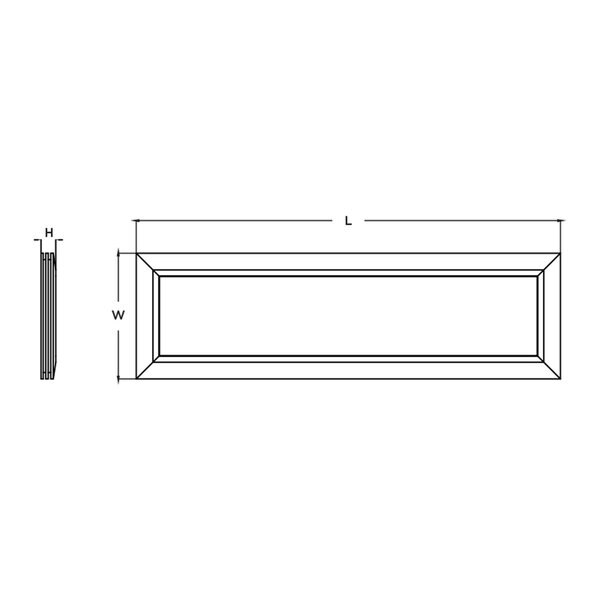 Sloane LED Linear Surface Mount, Height: 2