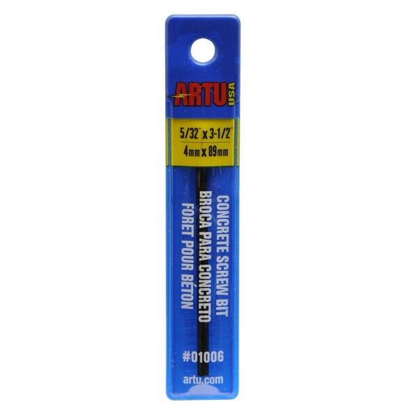 Hammer Drill Bit, Round, 5/32 x 1-7/8 in