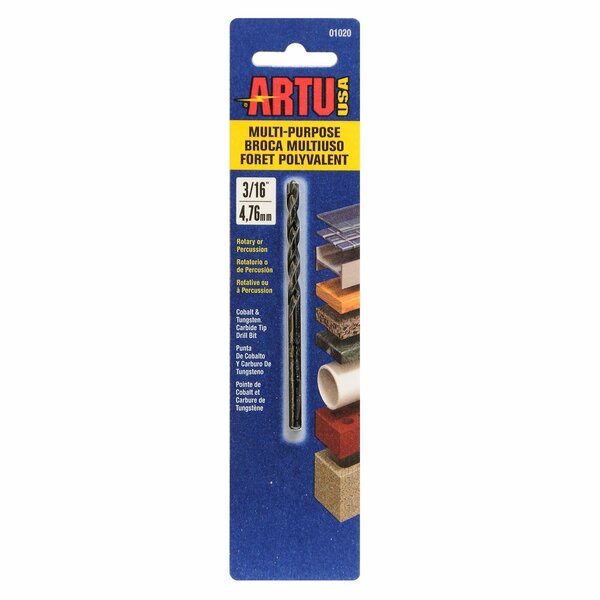 Drill Bit, Multi-Purpose, 3/16