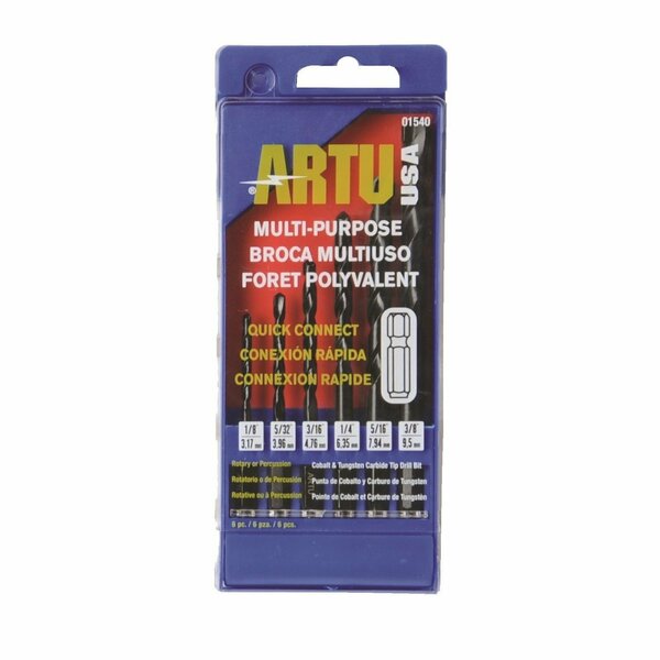 QC Multi-Purpose Drill Bit Set, 6 pcs.