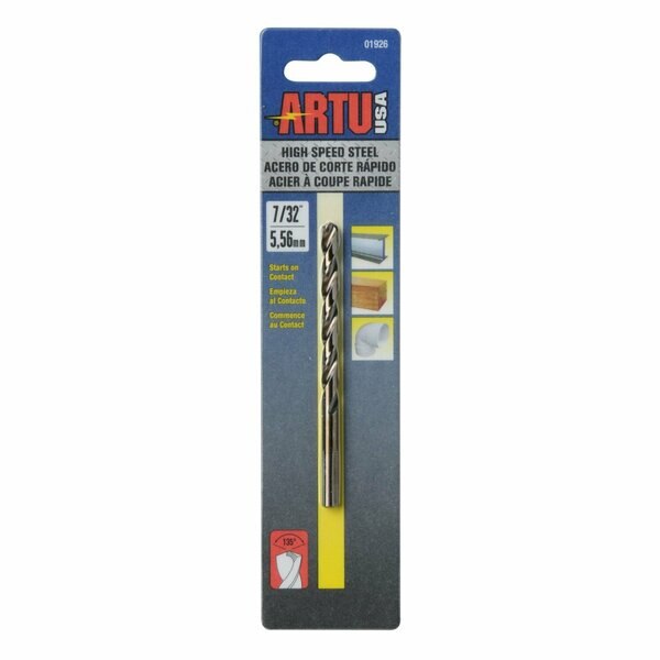 Drill Bit, Steel, High Speed, 7/32