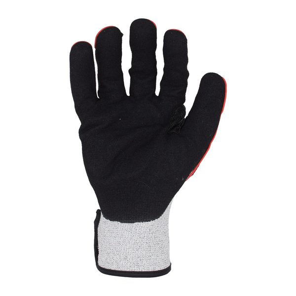 Raptor 13 ga. ANSI A4 Cut Resistant Gloves, Sandy Foam Nitrile Palm Coating, TPR Hand Protection, M