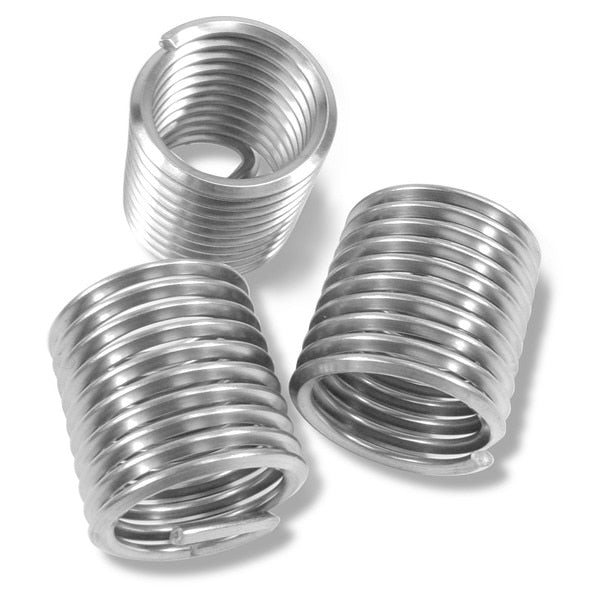 Helical Insert, Free-Running, #10-24 Thrd Sz, 18-8 Stainless Steel, 100 PK