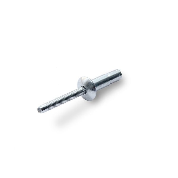 Blind Rivet, Protruding Head, 3/16 in Dia., Aluminum Body, 3000 PK