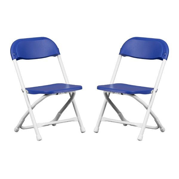 Kids Blue Plastic Folding Chair