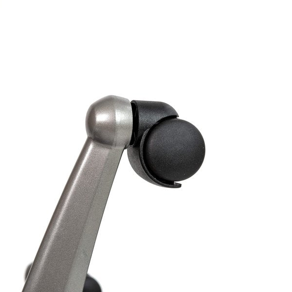 Black/Graphite Mid-Back Drafting Chair - Flip-Up Arms