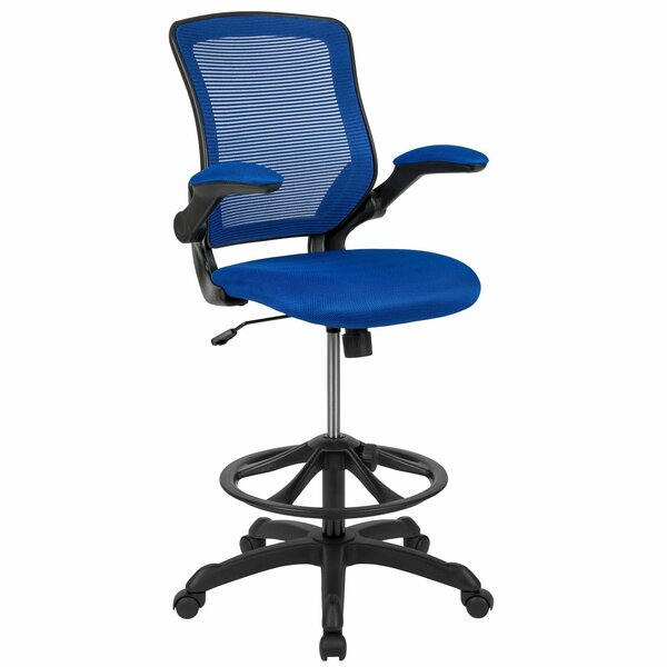 Drafting Chair, Mesh, Blue