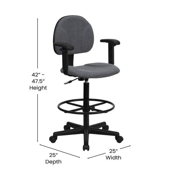 Fabric, Adjustable Padded, Gray