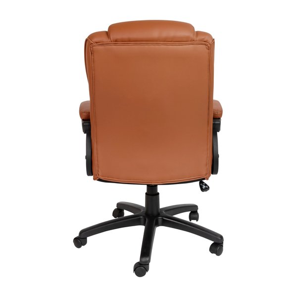 400 lb. Big & Tall Brown LeatherSoft Office Chair