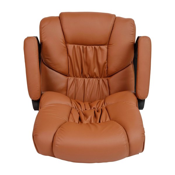 400 lb. Big & Tall Brown LeatherSoft Office Chair