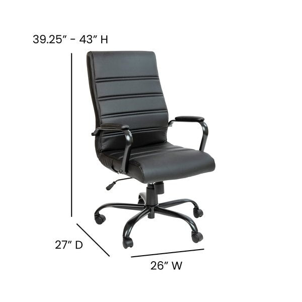 High Back Black LeatherSoft Executive Swivel Chair