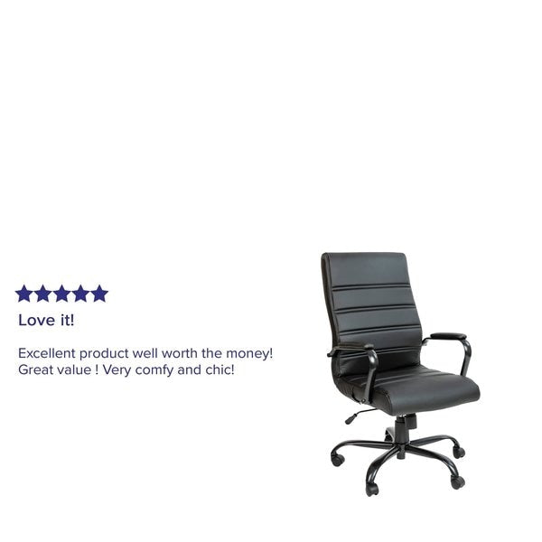 High Back Black LeatherSoft Executive Swivel Chair