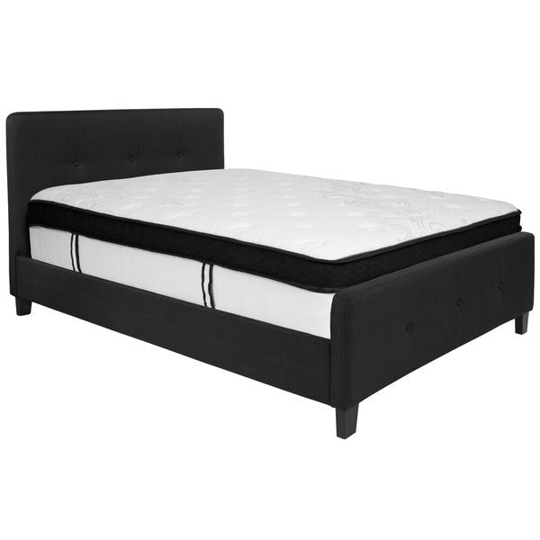 Full Platform Bed Set, Black