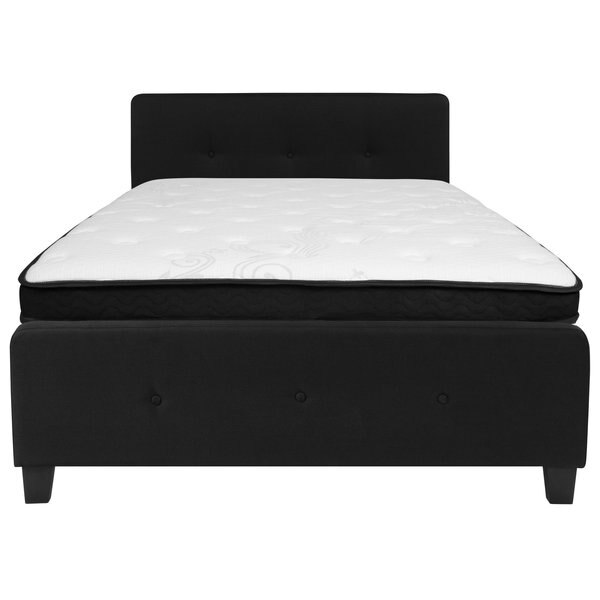 Full Platform Bed Set, Black