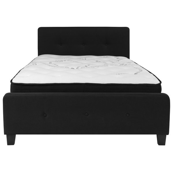 Platform Bed Set, Tribeca, Full, Black