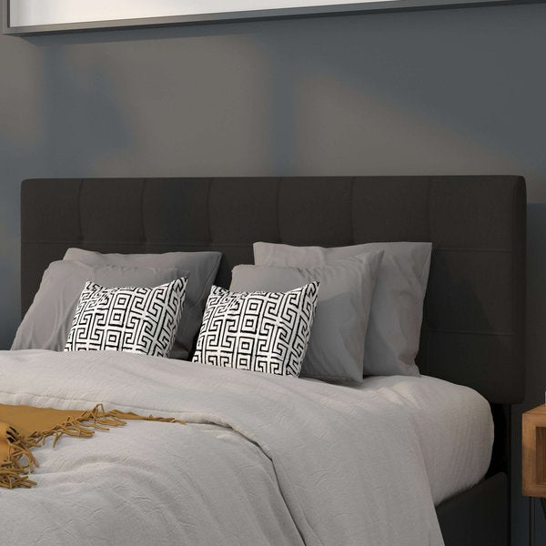 Full Bedford, Headboard, Black Fabric