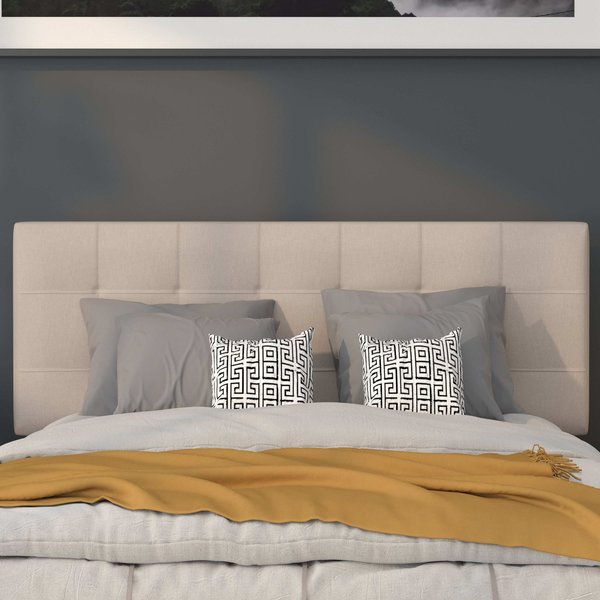 Full Bedford, Headboard, Beige Fabric