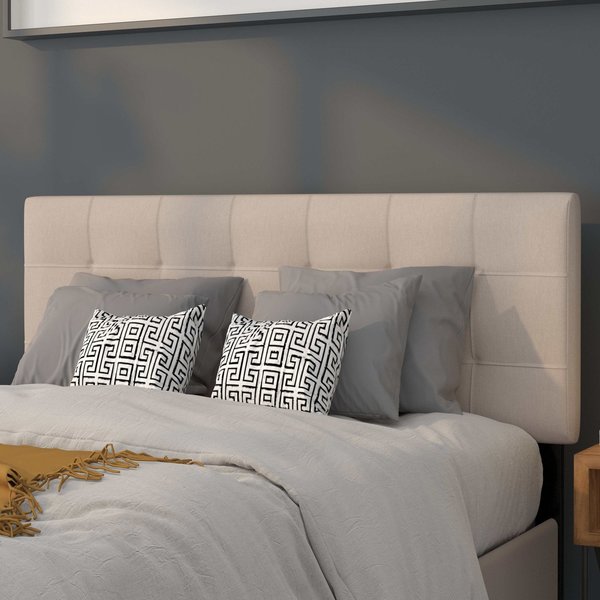 Full Bedford, Headboard, Beige Fabric