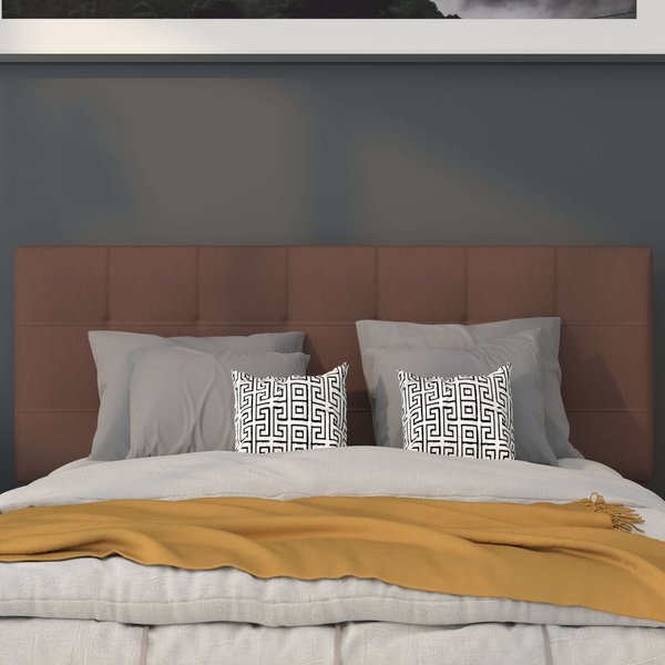 Full Bedford, Headboard, Brown Fabric
