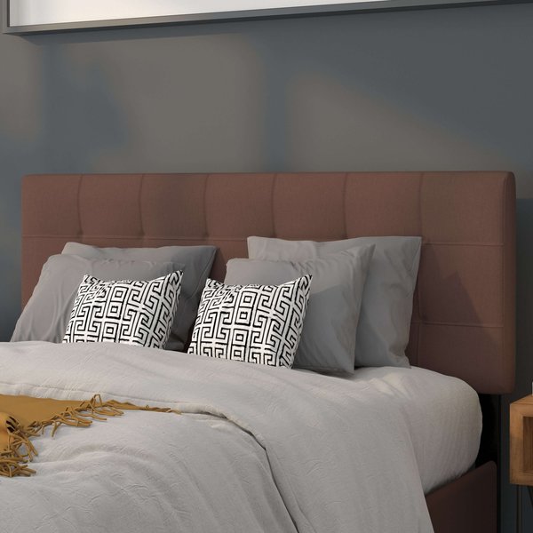 Full Bedford, Headboard, Brown Fabric