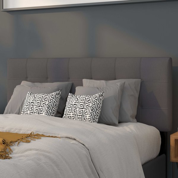 Full Bedford, Headboard, Gray Fabric