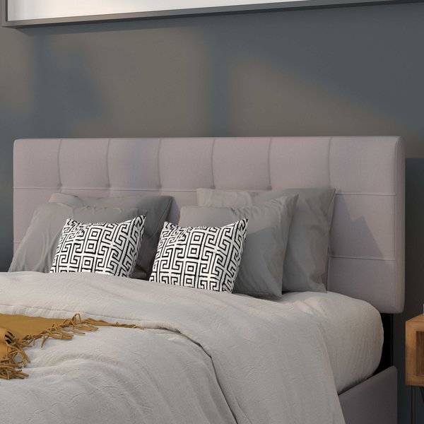 Full Bedford, Headboard, Gray Fabric