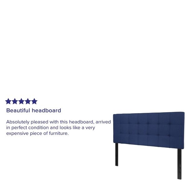 Full Bedford, Headboard, Navy Fabric