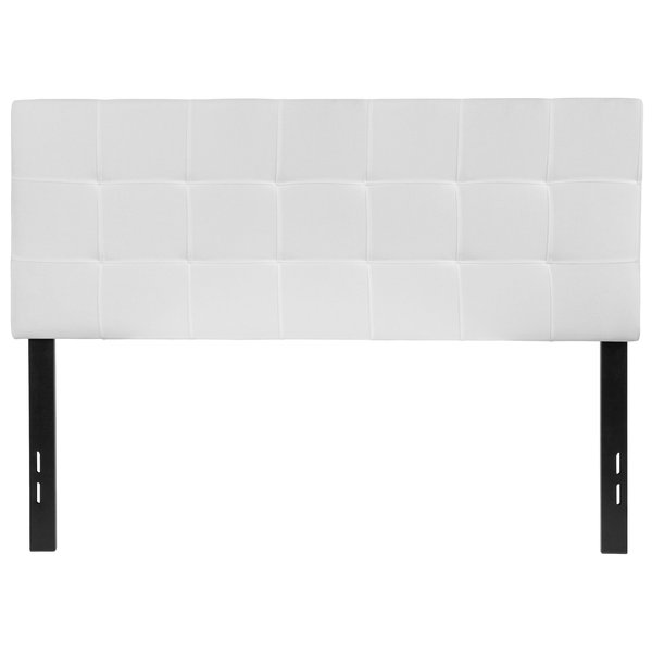 Full Bedford, Headboard, White Fabric