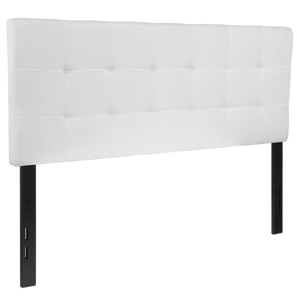 Full Bedford, Headboard, White Fabric