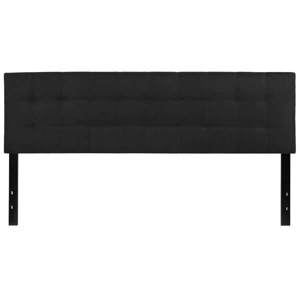 King, Bedford Headboard, Black Fabric