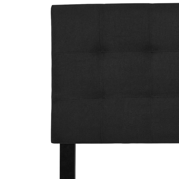 King, Bedford Headboard, Black Fabric
