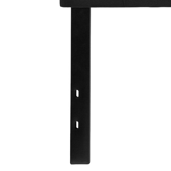 King, Bedford Headboard, Black Fabric