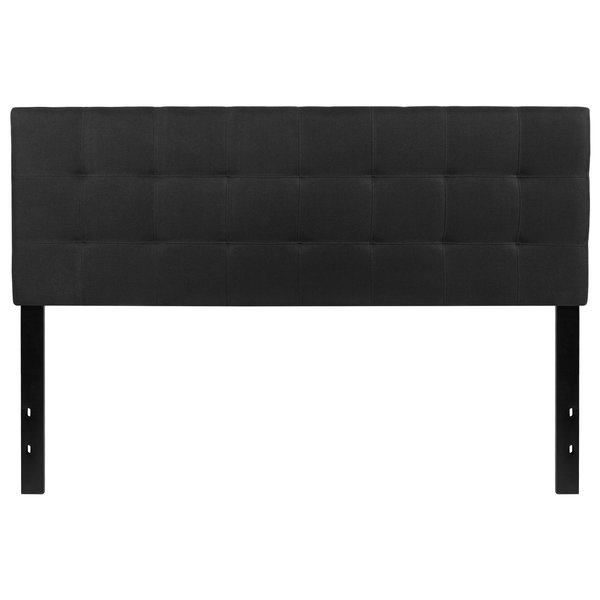 Bedford Headboard, Queen, Black Fabric