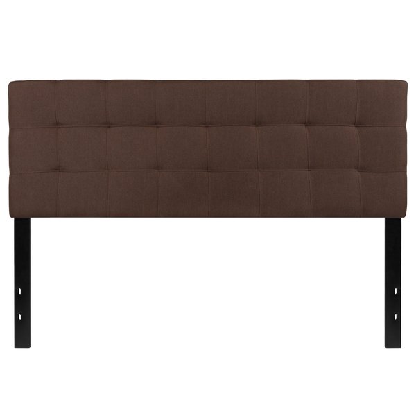 Bedford Headboard, Queen, Brown Fabric