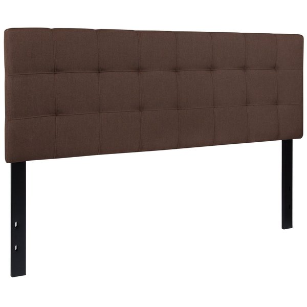 Bedford Headboard, Queen, Brown Fabric