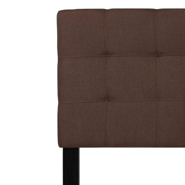 Bedford Headboard, Queen, Brown Fabric