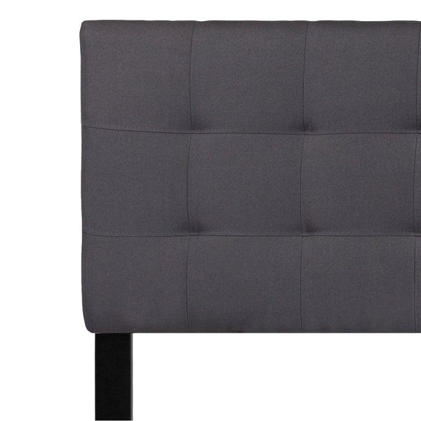 Bedford Headboard, Queen, Gray Fabric