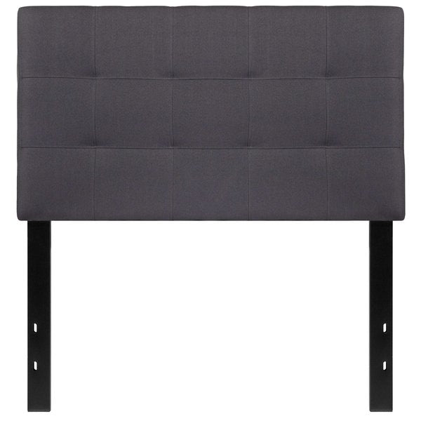 Bedford Headboard, Twin Size, Gray Fabric
