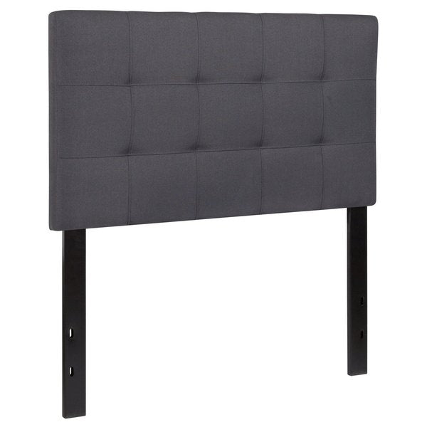 Bedford Headboard, Twin Size, Gray Fabric
