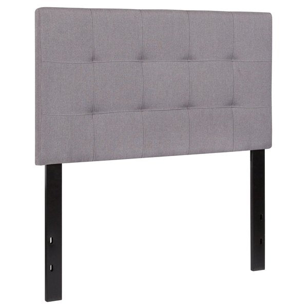 Bedford Headboard, Twin Size, Gray Fabric