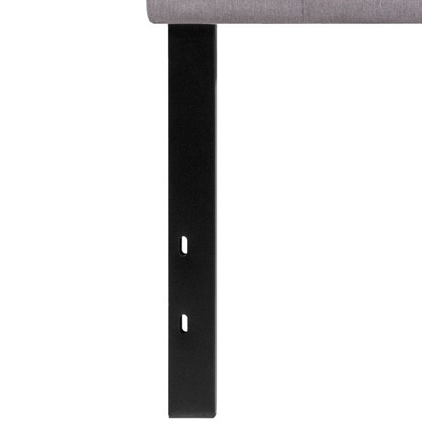 Bedford Headboard, Twin Size, Gray Fabric
