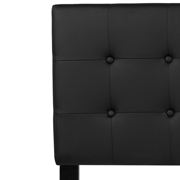 Headboard, Queen Size, Black Vinyl