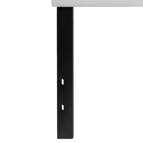 Headboard, Queen Size, White Vinyl
