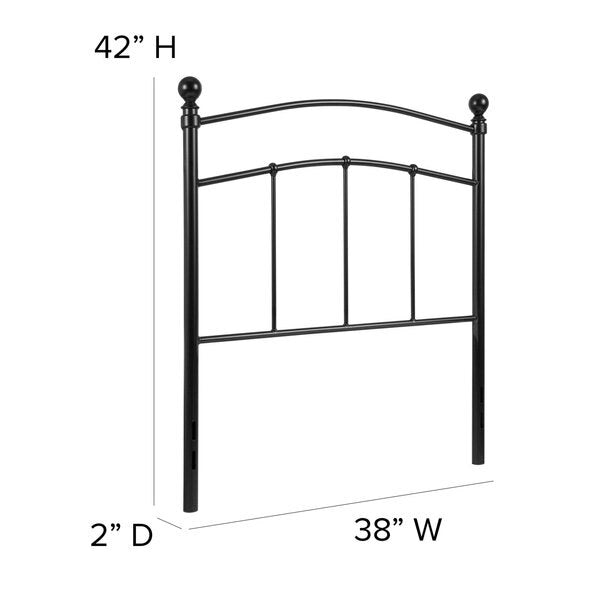 Twin Size, Headboard, Decorative Metal