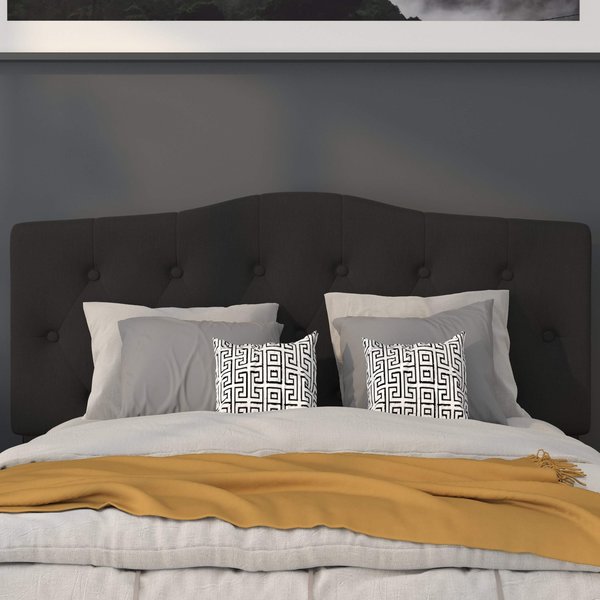 Full Cambridge, Headboard, Black Fabric