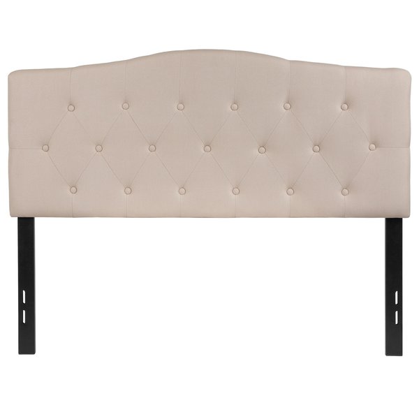 Full Cambridge, Headboard, Beige Fabric