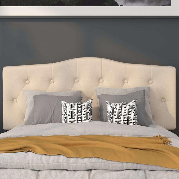 Full Cambridge, Headboard, Beige Fabric